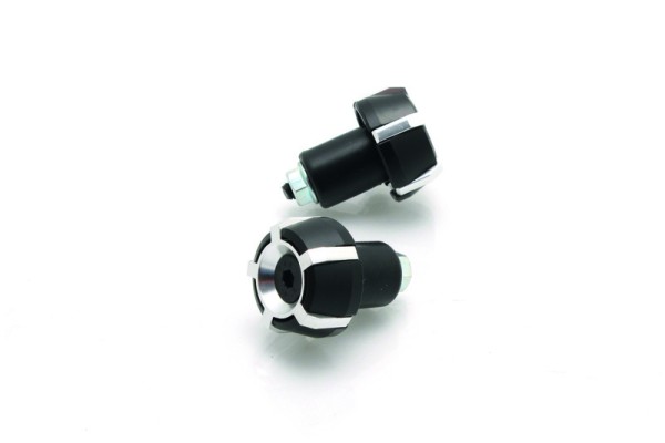 Embouts de guidon BIHR Spark Ø18mm noir/argenté