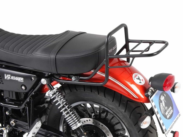 Pont à bagages tubulaire support de top case noir pour Moto Guzzi V9 Bobber/Special Edition (21-)