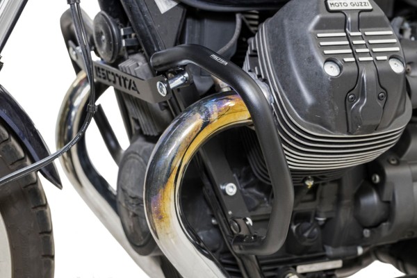 Arceau de protection moteur noir pour Moto Guzzi V7 850 Spécial (21-24)