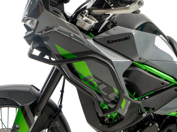 Arceau de protection du réservoir noir pour Kawasaki KLE 500 / SE (26-) Hepco & Becker