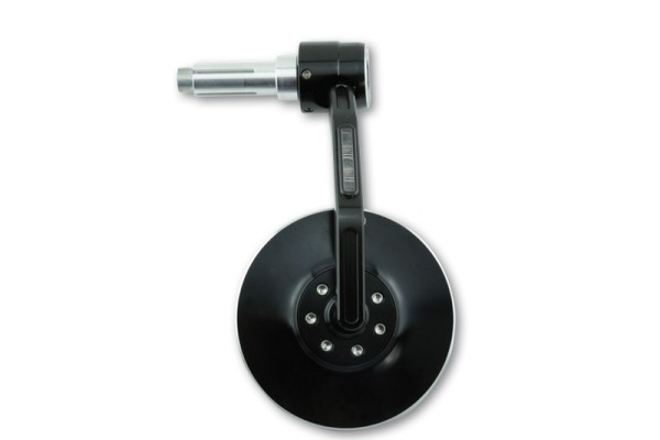 HIGHSIDER pro Rétroviseur d'extrémité de guidon Conero Noir Avec clignotant LED (1pc)