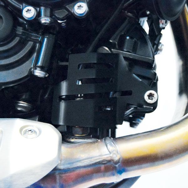 Couverture de sonde lambda pour BMW F 850 GS (18-22), acier inoxydable, noir
