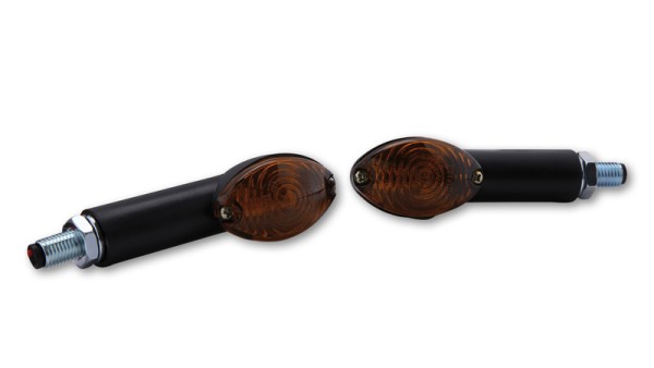 HIGHSIDER Smart Cateye ampoules mini-clignotants boîtier noir / lentille gris fumée (paire), avant & arrière