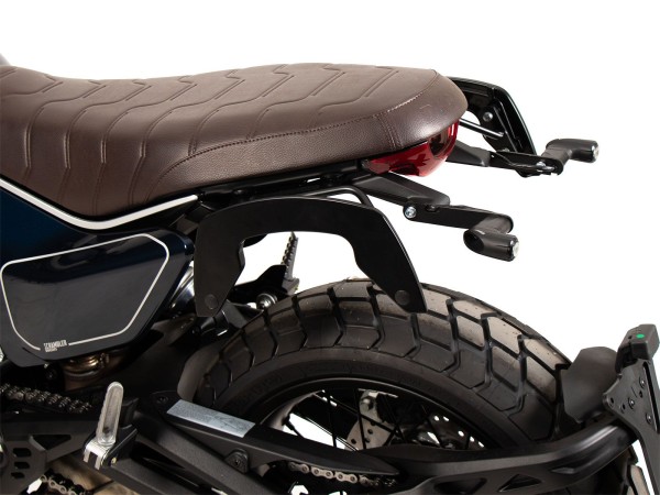 Supports latéraux C-Bow noirs pour Ducati Scrambler 800 Nightshift /Full Throttle (23-) Hepco & Becker