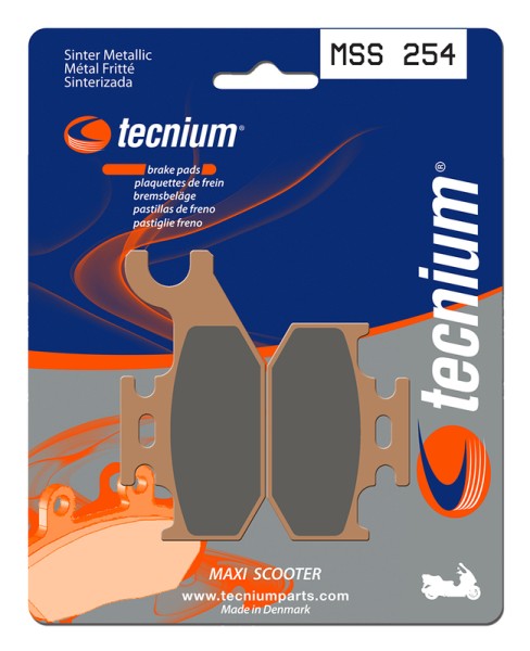 Plaquettes de frein Tecnium Maxi Scooter en métal fritté - MSS254