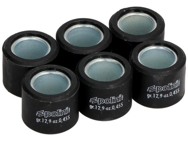 Jeu de galets de variateur Polini, 20x17 mm, 12,9 g, pièces : 6