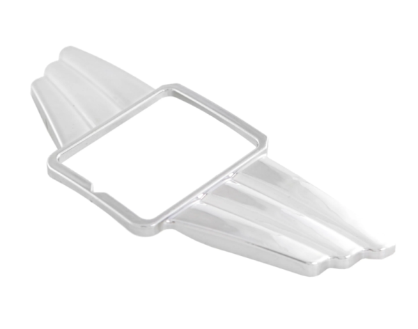 Ailes décoratives en cascade pour emblème carré PIAGGIO, Mark II, pour Vespa, plastique, chrome