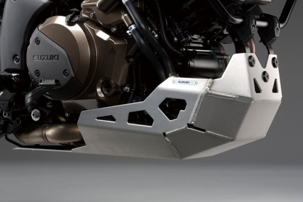 Protection anti-encastrement argentée pour Suzuki V-Strom 1050