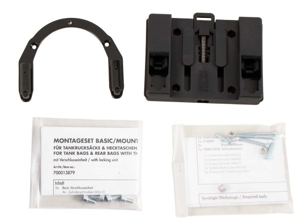 Anneau de réservoir Basic avec unité de fermeture de la sacoche de réservoir pour Honda CBR 600 RR (03-16) Hepco & Becker