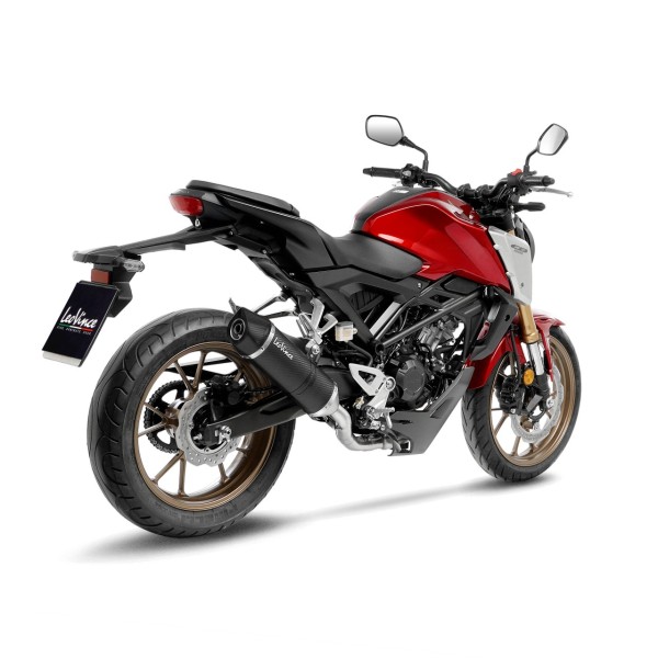 Système complet LeoVince LV One Evo pour Honda CB 125 R Neo Sports Cafe, carbone, expertise électronique