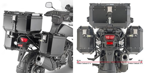 Porte-bagages latéraux ONE-FIT MONOKEY® CAM-SIDE pour Suzuki V-Strom 1050 (année 20-) Givi