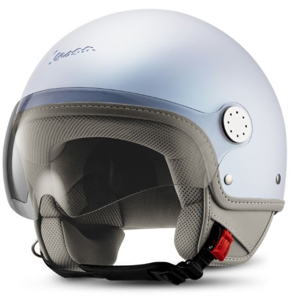 Vespa casque jet 12° Anniversary Snake, argent