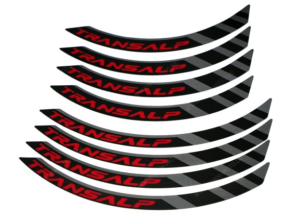 Kit d'autocollants décoratifs de jantes Noir pour Honda XL 750 Transalp (23-) Original