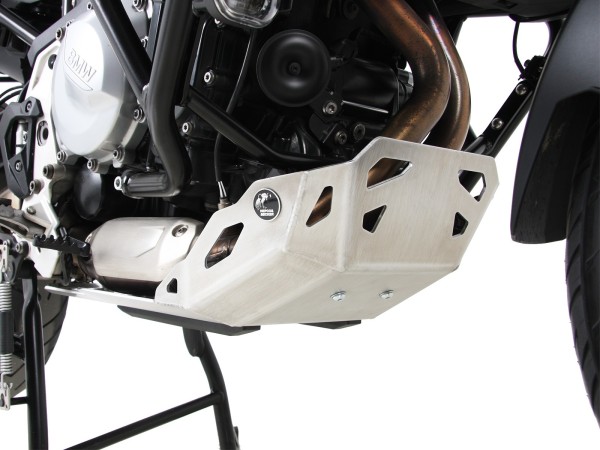 Plaque de protection moteur argentée pour BMW F 850 GS Hepco & Becker