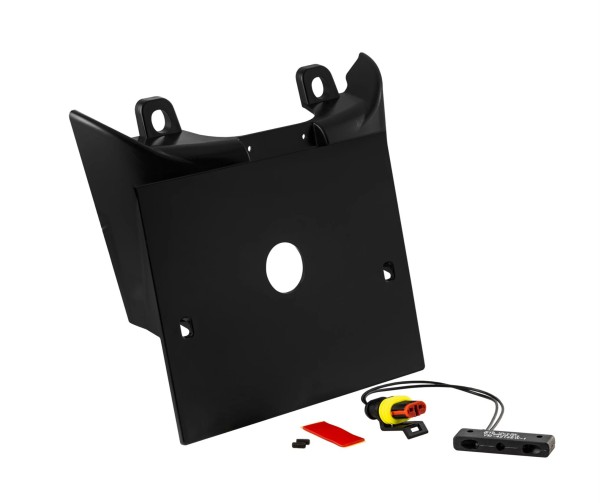 Support de plaque d'immatriculation noir apprêté pour Vespa GTS/GTS Super 125/300ccm (`23-)
