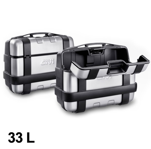Kit de valises Givi Trekker 33L noir alu Monokey