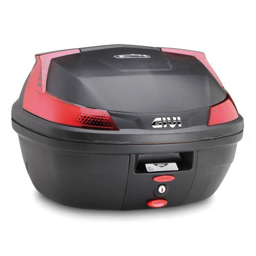 B37 BLADE MONOLOCK Topcase noir avec plaque et réflecteurs rouges d'origine Givi