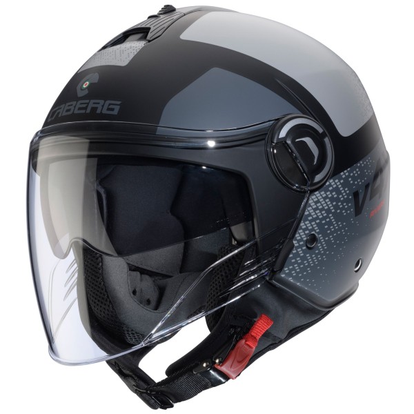 Caberg casque Riviera V4 X Alpha noir mat/gris anthracite