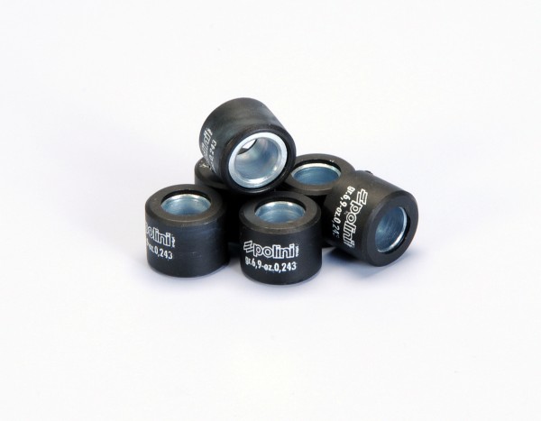 Jeu de galets de variateur Polini, 21x17 mm, 9,5 g, pièces : 6