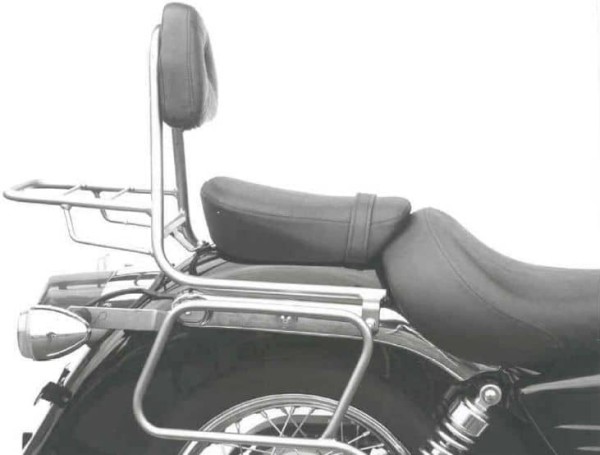 Sissybar avec porte-bagages chromé pour Honda VT 125 C2 Shadow (99-00) Hepco & Becker