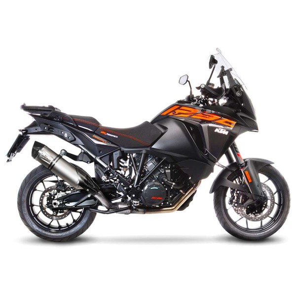 Système d?èchappement LeoVince LV One Evo pour KTM 1290 Adventure /Duke, titane argenté, slip on, E-approbation