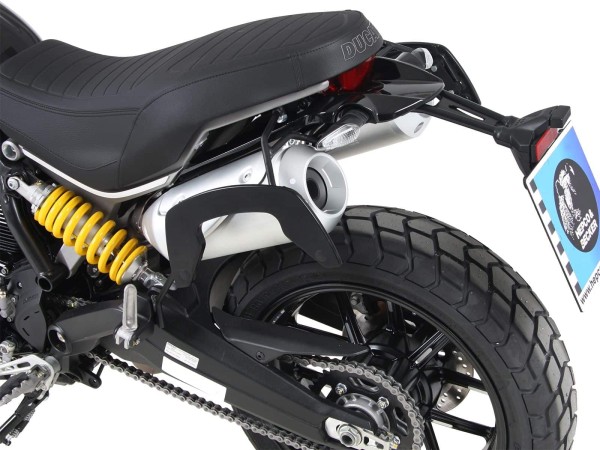 Supports latéraux C-Bow noirs pour Ducati Scrambler 1100 /Special /Sport (18-20) d'origine Hepco & Becker