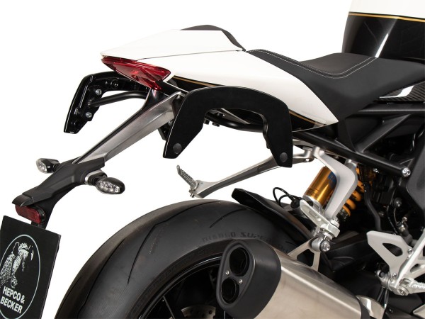 Supports latéraux C-Bow noirs pour Triumph Speed Triple 1200 RS /RR (21-) Hepco & Becker