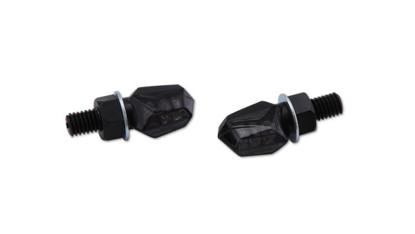 HIGHSIDER Smart Tiny LED Clignotants boîtier noir / lentille gris fumée (paire), arrière
