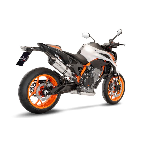 LeoVince système d?èchappement LV One Evo pour KTM Duke 790 /890, argent, slip on, Euro4, E-approbation