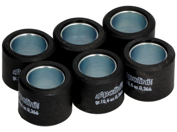 Jeu de galets de variateur Polini, 20x17 mm, 10,4 g, pièces : 6