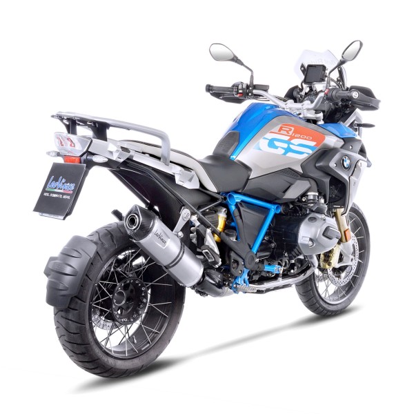 Système d?èchappement LeoVince LV One Evo pour BMW R 1200 GS /Adventure, argent, slip on, Euro4, E-approbation