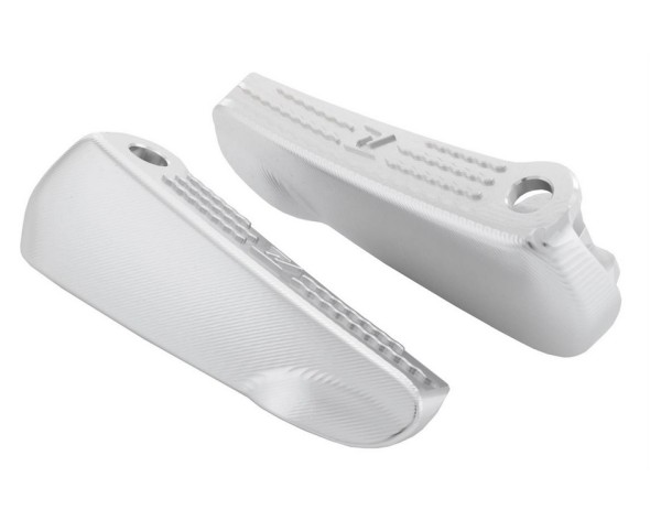 Repose-pieds, droit et gauche pour Vespa GTS/GTS Super/GTV/GT 60/GT/GT L 125-300ccm, argent