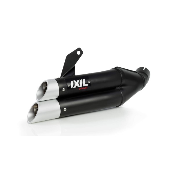 Système complet IXIL Hyperlow XL Kawasaki Z 650 /650 Ninja, acier inoxydable noir, homologué E, Euro5