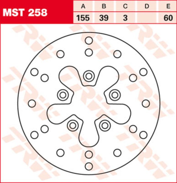 TRW Lucas Disque de frein MST384, rigide