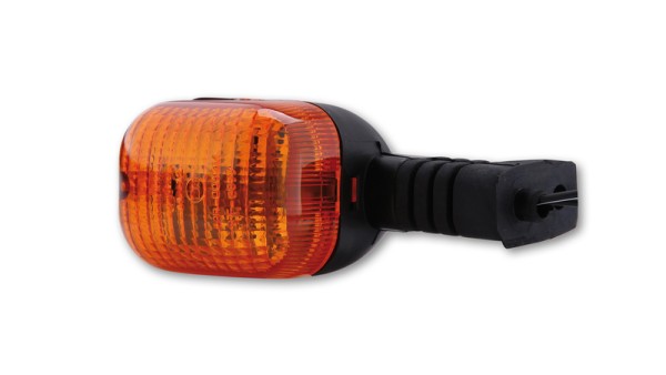HIGHSIDER Smart Duc-Style Boîtier de clignotant noir / Lentille orange (pièce), avant gauche & Hi