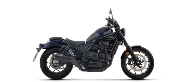 ARROW Échappement REBEL DARK Slip-On avec embout en aluminium noir pour Honda CMX 1100 Rebel (25-)