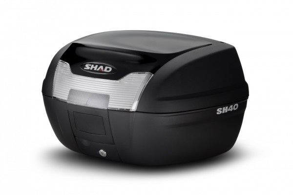 Couvercle Shad noir métallisé pour top case SH40