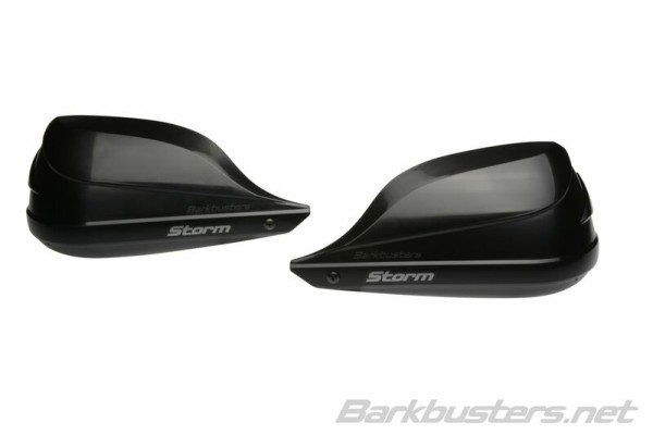 Kit de protège-mains Barkbusters Storm fixation à un point de serrage-extrémité du guidon noir