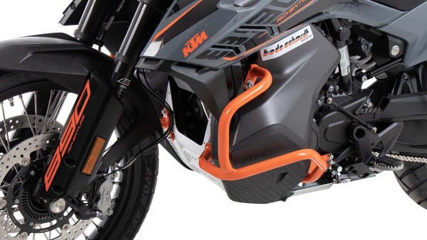 Arceau de protection moteur orange pour KTM 890 Adventure (21-) Hepco & Becker