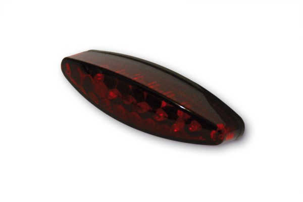 HIGHSIDER pro Little Number1 Feu arrière à LED noir/rouge Avec éclairage de la plaque d'immatriculation (1pc)