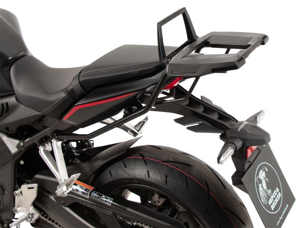 Support de topcase Alurack noir pour Honda CBR 650 R / E-Clutch (24-) Hepco & Becker