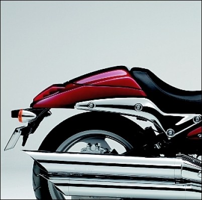 Housse de passager, rouge foncé pour Suzuki M1500 BJ. 2009-2010