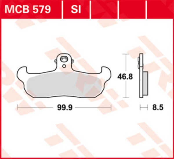TRW Lucas Plaquette de frein MCB728
