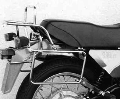 Pont de bagages tubulaire Support de top case et support de valises latérales noir pour BMW R 80 ST (82-84)