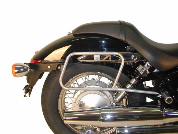 Porte-sac en cuir tubulaire chromé pour Honda VT 750 DC Shadow Spirit (07-13) Hepco & Becker