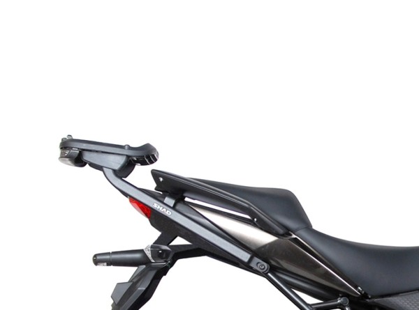 Support de top case Shad, peint en noir, pour Kawasaki KLE 650 Versys (10-14)