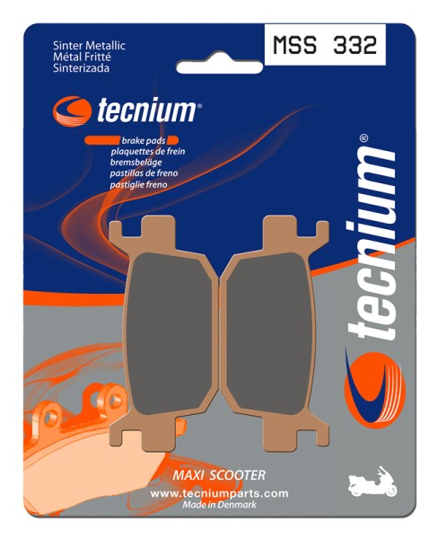 Plaquettes de frein Tecnium Maxi Scooter en métal fritté - MSS332