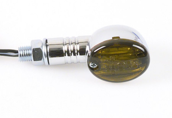 HIGHSIDER Smart Micro-Flash ampoules mini-clignotants boîtier chrome / lentille gris fumée (paire), avant & arrière