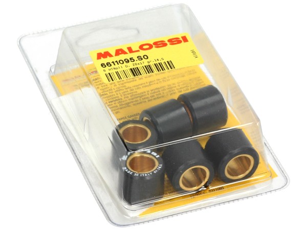 Jeu de galets de variateur Malossi, 20x17 mm, 14,5 g, pièces : 6