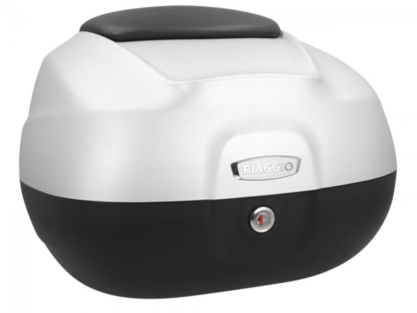 Top case 37 L avec dossier pour Piaggio Beverly Sport 300/350 (16-20) - gris mat 760/B